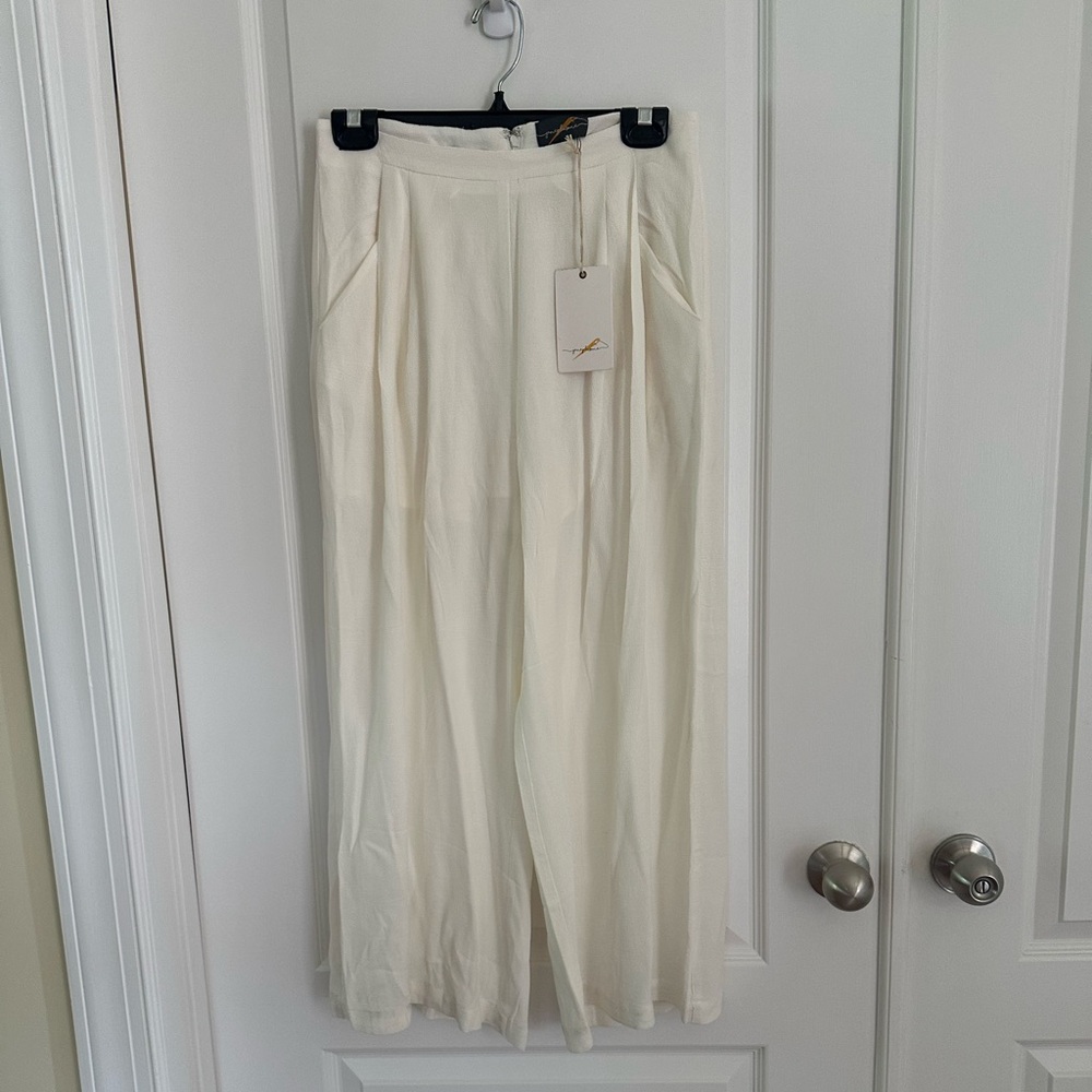 Jane +‎ One Janeplusone Wide Leg viscose rayon blend pants NWT